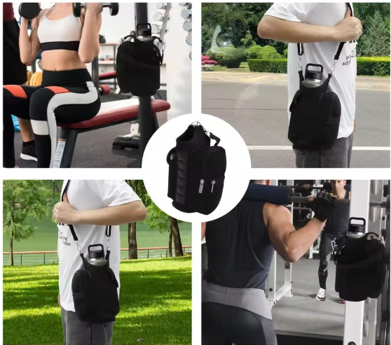 Magnetic Gym Water Bottle Bag™