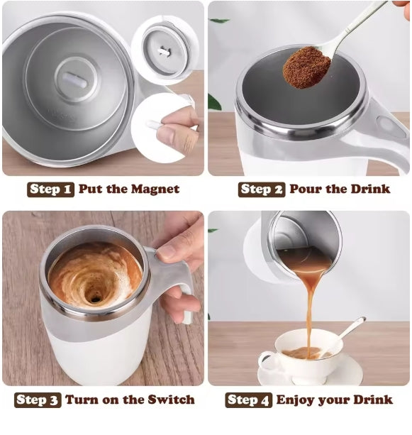 Effortless Magnetic Stirring Mug™