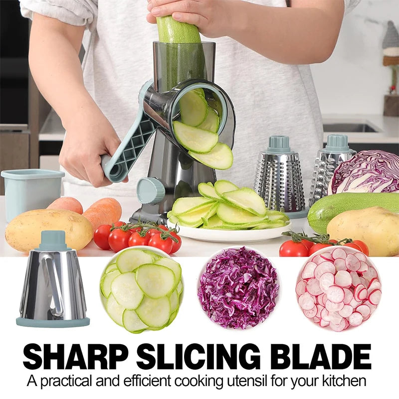 LMETJMA 3-in-1 Rotary Cheese Kitchen Grater™