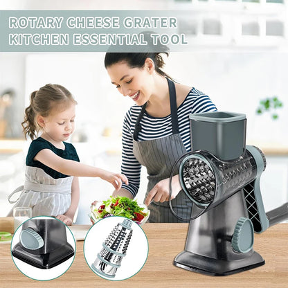 LMETJMA 3-in-1 Rotary Cheese Kitchen Grater™