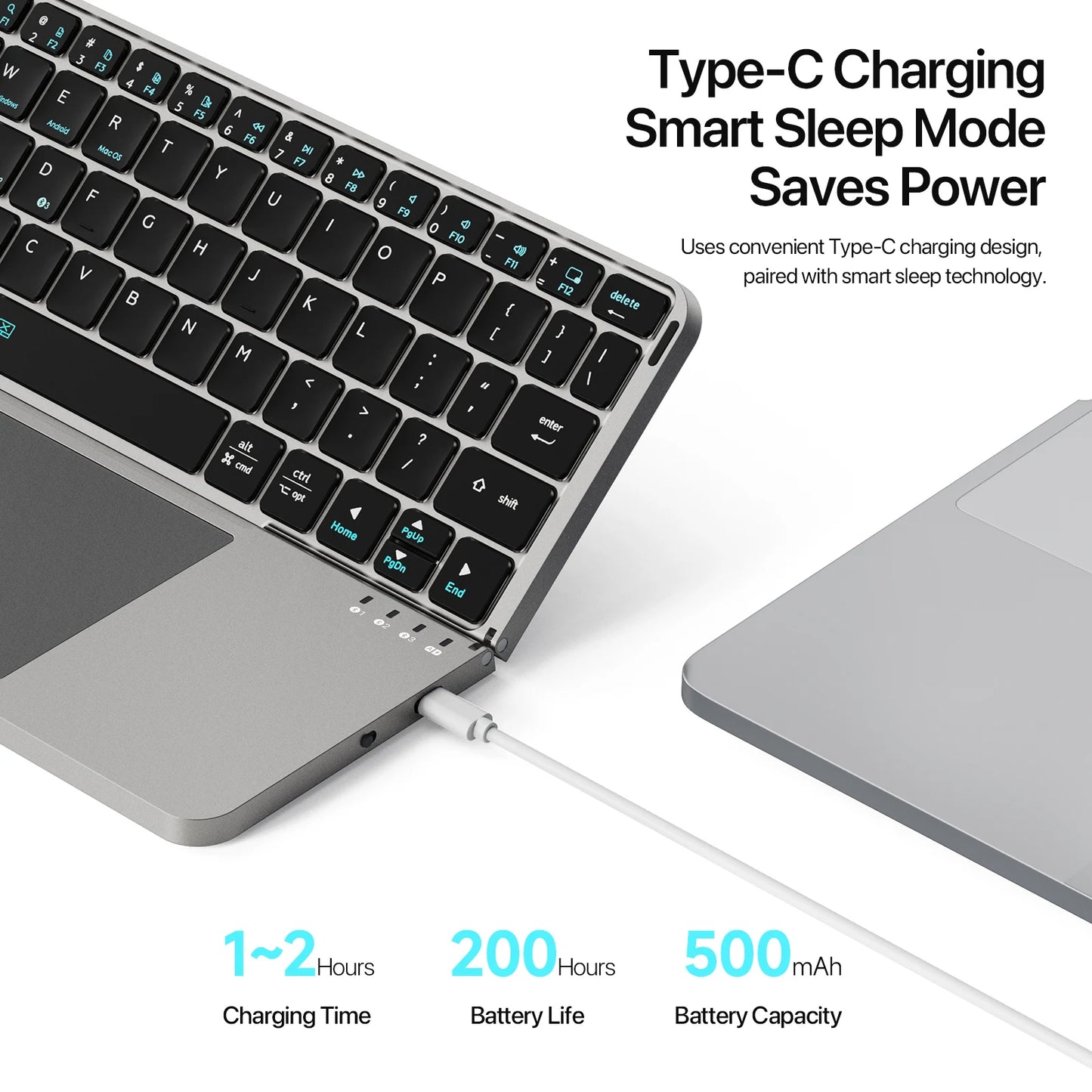 Portable Touchpad Foldable Wireless Keyboard™