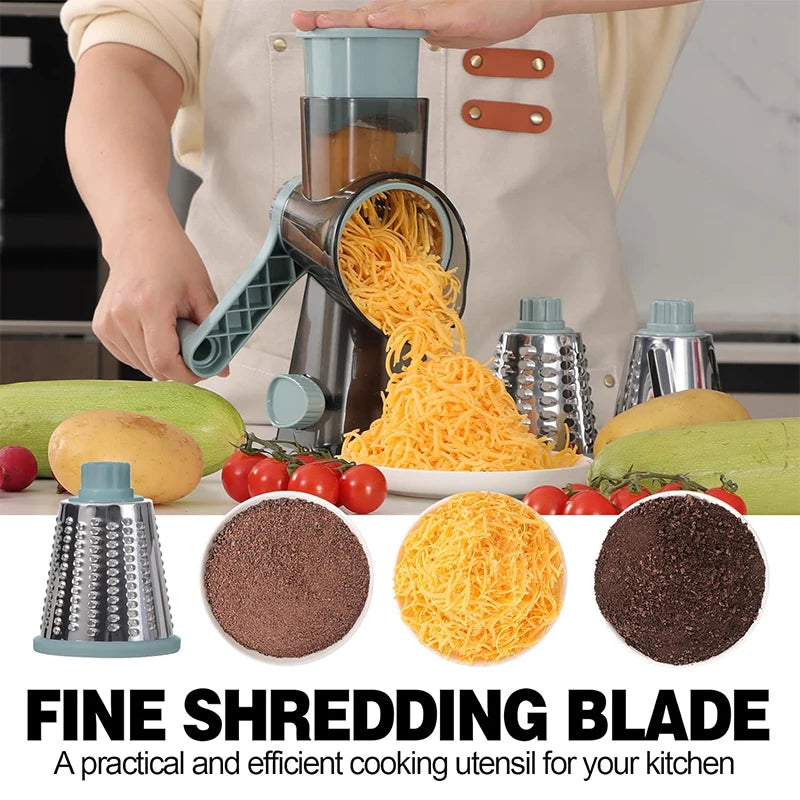 LMETJMA 3-in-1 Rotary Cheese Kitchen Grater™